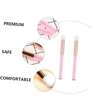 Baluue 2pcs Nose Brush Eyeshadow Brush Makeup Eyeshadow Lady Parts Eye Makeup Accessory Aluminum Tube Pink - Buy Online on GoSupps.com