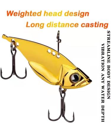 5 Pack Metal Blade Baits for Bass Fishing - VIB Fishing Spoons, Crankbaits, Swimbaits - Trout, Walleye, Crappie Lures - Saltwater Blade Fishing - Silver Blade Baits (5pcs/box) - Buy Online on GoSupps.com