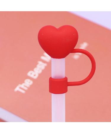 Adorable Straw Plug Sure Here's A Product Title for Listing Silicone Love Heart Cover Set Tumbler Reusable Food-Grade Leak-Proof 9-10mm Dust-Proof Red - Buy Online on GoSupps.com