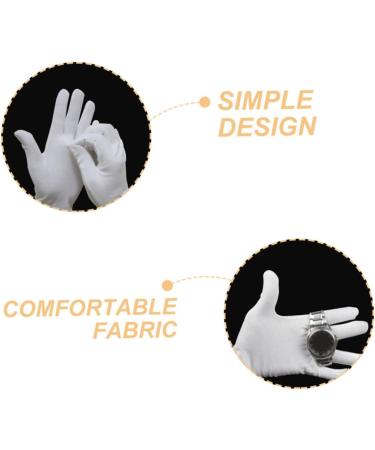 Mikinona 12 Pairs Moisturizing Gloves Work Gloves Moisturizing Overnight Gloves Working Gloves Cotton White - Buy Online on GoSupps.com