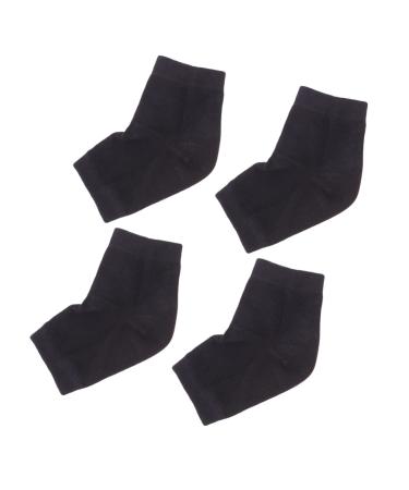 Healeved 2 Pairs Anti-Crack Socks Moisturizing Socks Heel Protector Socks Silicone Socks Spa Socks for Dry Feet Purple Bunny Ears Dry Feet Socks Men and Women Breathable Casual Socks Size 1