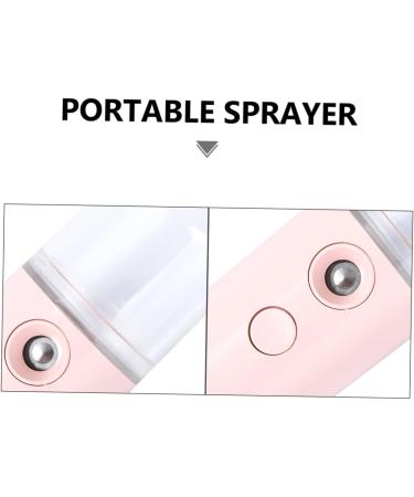 BIUDECO 1pc Portable Humidifier Face Mist Sprayer Machine Facial Steamer Plastic Student Usb Small Fan Pink 14.5X4CM Pink - Buy Online on GoSupps.com