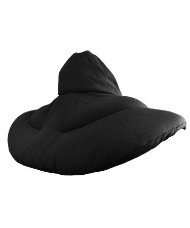 Neck pillow with stand-up collar black - linseed pillow - neck pillow heat pad - neck pillow linseed black