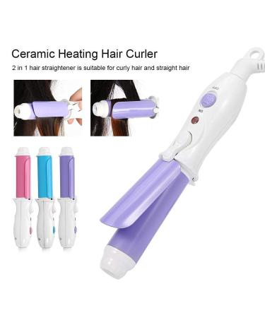 Buy Hair Smoothing Iron & Mini Cartoon Curling Stick - Dual Purpose Electric Curling Rod with UV Light - Violet Euro Standard - Buy Online on GoSupps.com