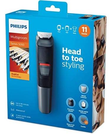 PHILIPS MULTIGROOM Series 5000 MG5730/18 - Black & Grey Rechargeable Trimmer | International Shipping Available - Buy Online on GoSupps.com