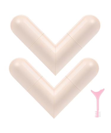 OIXYAZ OIXYA Set of 2 Eye Pencils Set of Gel Eye Pencils Foldable Eye Stencils Natural Eyelash Stamp Long Lasting Eyeliner Black & Brown