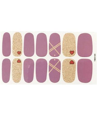 dijiusidy Nail Art Stickers Self-Adhesive Fingernail Decal with Strap Glue DIY Art Decor Full Cover Manicure Kits for Women Girls YMX189 - Buy Online on GoSupps.com