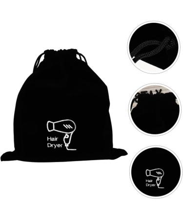 Beavorty 2pcs Flannel Hair Dryer Bag Blow Dryer Hair Dryer Bag Drawstring Jewelry Cosmetic Bag Travel 26.00X23.00X0.50CMx2pcs Blackx2pcs - Buy Online on GoSupps.com