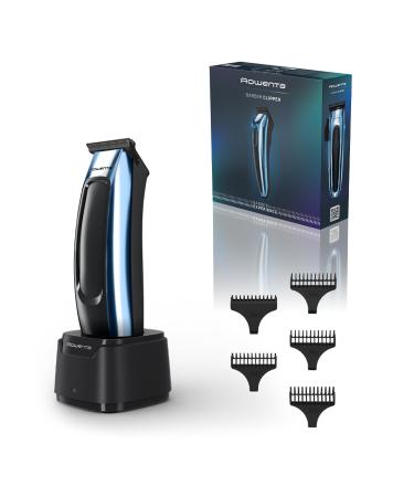 Rowenta Barber Experience Tondeuse de finition pour homme Lame en T Rev tement DLC Auto-aff tage TN1851E0 M tal Liquide et Noir