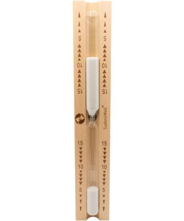 SudoreWell Sauna Hourglass - Exclusive 15-Minute Timer with White Sand - Perfect for Relaxation & Wellness | Ships Internationally - Buy Online on GoSupps.com