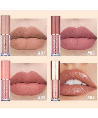 12Pcs Matte Liquid Lipstick Set - Long Lasting Waterproof Lip Gloss for Girls & Women | Perfect Gift Kits in Nude & Dark Red - Buy Online on GoSupps.com