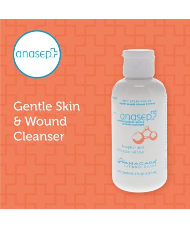 Anasept Antimicrobial Skin & Wound Cleanser - 4 oz Bottle with Dispensing Cap - Buy Online on GoSupps.com