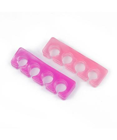Soft silicone mold as toe separator for relaxation for hammer toes etc. for men and women 4 pieces