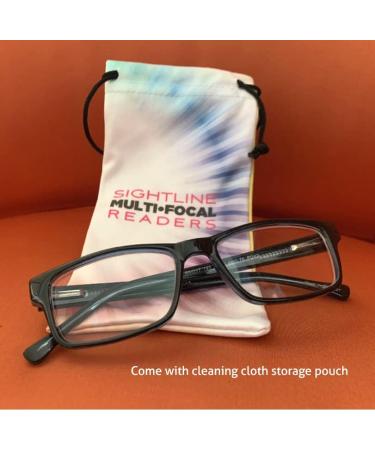 Sightline Multifocal Progressive Reading Glasses 6005 - 2.5x Fit for Men & Women - Blue - International Shipping Available - Buy Online on GoSupps.com