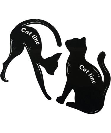 LALAFINA 2pcs Eyeshadow Stencil Cat Eye Stencil Eyeliner The Cat - Buy Online on GoSupps.com