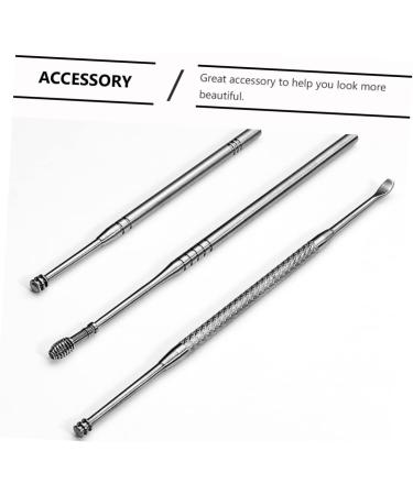 NOLITOY Ear Picking Tool Kit - Stainless Steel Ear Wax Removal Set for Adults & Children | 2 Piece Ear Pick Cleaner & Spoon Tools - Safe & Effective Ear Care - Buy Online on GoSupps.com