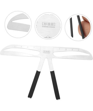 Beavorty Makeup Stencil Permanent Eyebrow Ruler Stainless Steel Eyebrow Ruler Girl Bubble Eyebrow Line - Buy Online on GoSupps.com