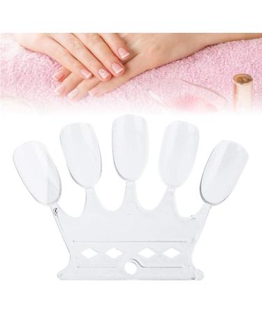 4 Colors Nail Color Card - 50 pcs Nail Art Practice Tips for Manicure and Polish Gel Display (3# Transparent) - Buy Online on GoSupps.com