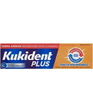 Procter Gamble Kukident Plus Unsurpassed bite bonding cream for total and partial dentures neutral taste pack of 3 x 35 g - Buy Online on GoSupps.com