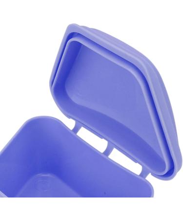Buy Waterproof Denture Box - Portable Orthodontic Plastic Container (Purple) for Home Use - Secure Locking Design | International Shipping Available - Buy Online on GoSupps.com