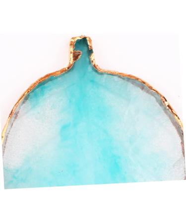 BIUDECO Color Display Plate for Nails Blue Leaf Shaped Resin Manicure Palette with Gold Edge for Color Mixing Photo Props Easy to Clean Lightweight 95*8*1cm Blue - Buy Online on GoSupps.com