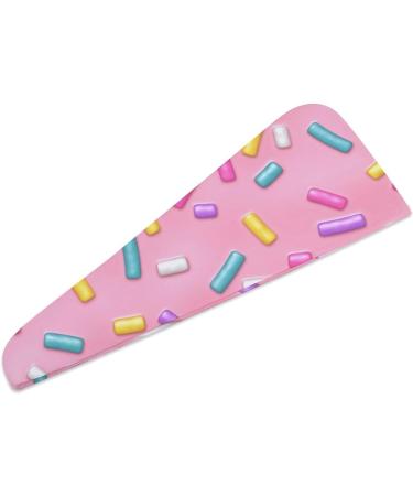Buy Donut Glaze Microfiber Hair Towel Wrap for Women - 10"x26" Super Absorbent Hair Turban with Button Fast Shipping Worldwide - Buy Online on GoSupps.com