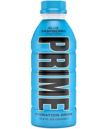 12x Prime Hydration Energy Drinks by Logan Paul & KSI - 500ml (16.9 Fluid oz) - Naturally Flavoured with Zero Sugar Boost Energy and Caffeine Free (Pack of 12) (Blue Raspberry) - Buy Online on GoSupps.com