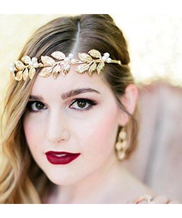 Gracewedding Women Fashion Grecian Hairpiece Leaf Bridal Headband Wedding Headpiece Wedding and Bridal Hair Accessories - Buy Online on GoSupps.com