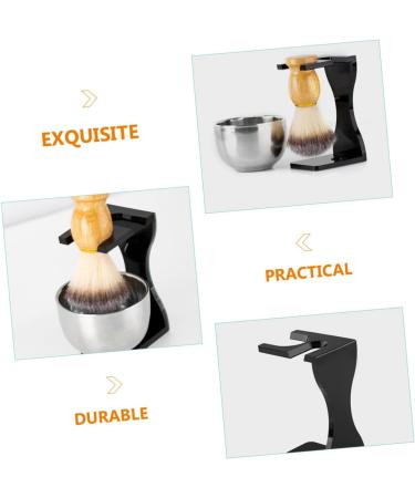 PopetPop Men's Razor Set - 4-Piece Facial Salon Brush & Hair Removal Kit | Comfortable Styling & Grooming Tools for Black Suits - Buy Online on GoSupps.com