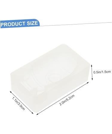 Alipis 10 Pcs Silicone Mold Silicone Cake Molds Shot Molds Household Cake Molds Fudge Handmade Materials 5.2X3X1.5CMx5pcs Whitex5pcs - Buy Online on GoSupps.com