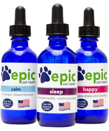 Epic Pet Health Calm Spray for Dogs and Cats | Natural Odorless Relaxation Formula | Made in USA | 1 Ounce - Buy Online on GoSupps.com