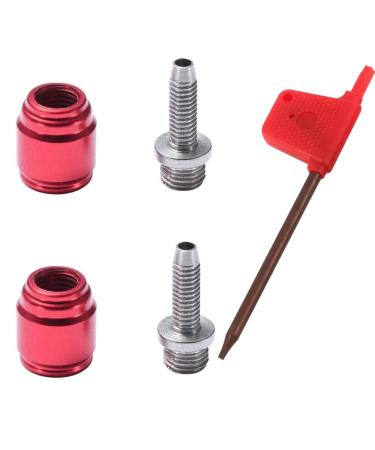 2 sets Bicycle Olive Connecting Insert Oil Fitting Kit for Avid Sram Bike Hydraulic Disc StealthamaJig Brake Hose,STEALTH-A-MAJIG brakes must use this olive head.