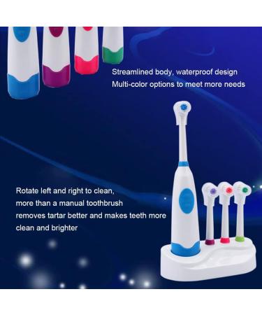 Rotating Electric Toothbrush for Kids | 4 Heads Battery Operated Multi-Colored | Oral Hygiene for Babies & Toddlers - Buy Online on GoSupps.com