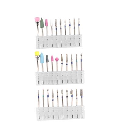 Healeved 3 Sets Nail Polisher Nail Head Accessory Pet Nail Manicure Tools Nail Gel Kit Nail Builder Gel Kit Electronics Kit Diamond Boxed Electronic Kit Alloy Tungsten Steel