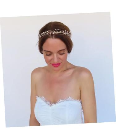 FRCOLOR Party Headband Pearls Headwear Wedding Headband Hair Ribbons for Wedding Hair Band Headband Rhinestone Bridal Headband Rhinestone Headpiece Bride Headpieces for Wedding - Buy Online on GoSupps.com