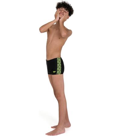 Buy Speedo Boys Boomstar Splice Aquashort 152 - Black/Yellow | International Shipping Available - Buy Online on GoSupps.com