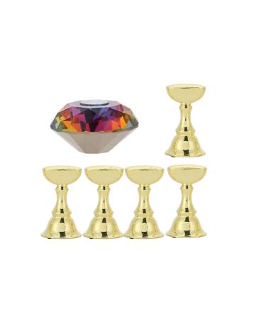 Practice Stand Base Magnetic Nail Tip Stand Holder for Beauty Personal Care Nail Tip Practice Stand Crystal Base Nail Show Accessories Tools(01)