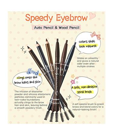 Peripera Speedy Eyebrow Auto Pencil - Brown 0.06 Ounce | Shop Internationally | Perfect Eyebrow Solution - Buy Online on GoSupps.com