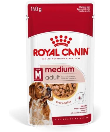 Royal Canin Medium Adult Wet Dog Food Pouches 40 x 140g - Buy Online on GoSupps.com