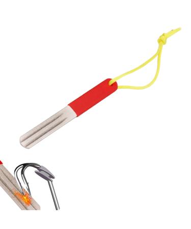 Syqzmya 2 pieces of fish hook sharpener three -rilly reusably double -sided fishing hook sharpener for efficient sharpening quickly compact and comfortable low friction