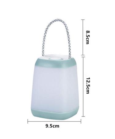 USB Rechargeable Night Light for Kids | Portable Camping Lantern with 3 Modes | Cyan | Indoor Outdoor Bedroom Emergency Use - Buy Online on GoSupps.com
