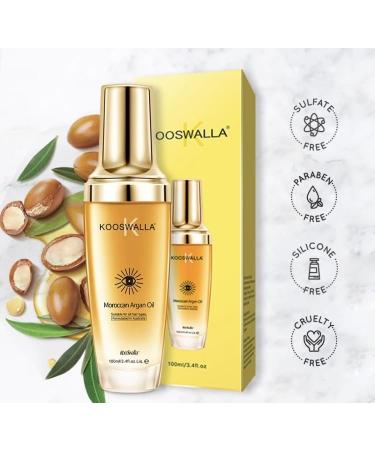 Buy Pure Moroccan Argan Oil 100ml - 100% Organic Gold for Hair & Skin | International Shipping Available - Buy Online on GoSupps.com