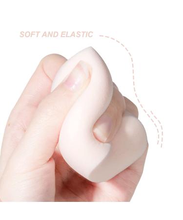 4-Pack Pink Makeup Sponges Blender Set - Flawless Foundation Applicator with Egg Case & Holder - Buy Online on GoSupps.com