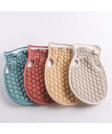 Exfoliating Gloves for Body Scrub & Spa - 1PC Bath Shower Mitt with Lattice Particles - Ideal for Skin Exfoliation (Color D - Buy Online on GoSupps.com