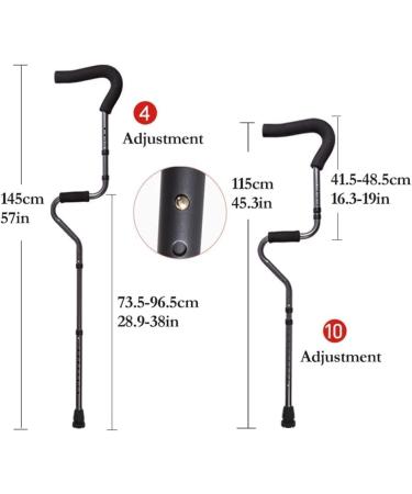 LINYUES Medical Underarm Crutches for Walking Aluminum Folding Adjustable Axillary Crutches with Ergonomic Grip and Armpit Foam for Men Women or Teens 2 Units - Buy Online on GoSupps.com