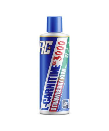 Ronnie Coleman Signature Series L-Carnitine XS 3000 Liquid Amino Acids Metabolism and Lean Muscle Strength Support Stimulant Free Sugar Free Zero Carbs Strawberry Kiwi 16 Oz