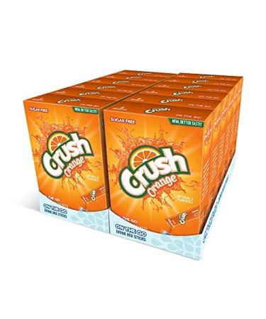 Orange Crush- Powder Drink Mix - Sugar Free & Delicious, Makes 72 flavored water beverages orange 6 Count (Pack of 12)