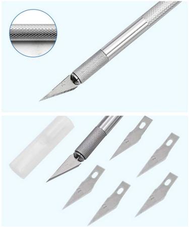 Comidox Stainless Steel Precision Carving Cutter Craft Knife Set for Phone PC Tablet Drone Repair DIY Art Work - Buy Online on GoSupps.com