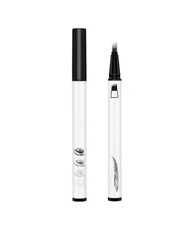 Eyebrow Pencil with 4 Fork Tip Eyebrow Contouring Pen Brow Pencils for Women Makeup Eyebrow Pen Pencil (Black)