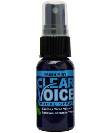 Clear Voice Oral Throat Spray - Singing Ease & Clarity - Soothing Moisturizer & Relief - Fresh Mint Flavor - 1 Fl Oz - Buy Online on GoSupps.com